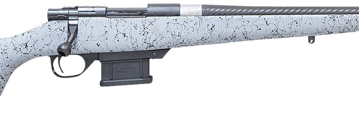 Howa HCE6ARCGRY 1500 Carbon Elevate 6mm ARC 20" Carbon Fiber Wrapped Threaded Barrel, Black Drilled & Tapped Steel Receiver, Fixed Stocky's Gray w/Black Webbing Synthetic Stock, Right Hand