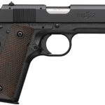 Browning 051064490 1911-22 A1 Compact Frame 22 LR 10+1 3.63" Stainless Steel Barrel, Matte Black Serrated Slide, Matte Black Aluminum Frame, Brown Composite Grip 1 176685