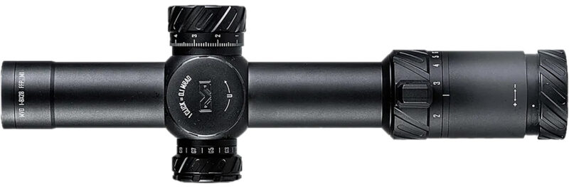 Meprolight USA 901245701 MVO  Matte Black Anodized 1-8x28mm 34mm Tube, Illuminated M1 MRAD Etched Green/Red Reticle
