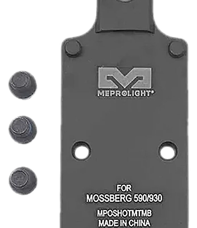 Meprolight USA 901141042 Optics Plate Shotgun Matte Black Aluminum Mossberg 930/590, RMR Footprint