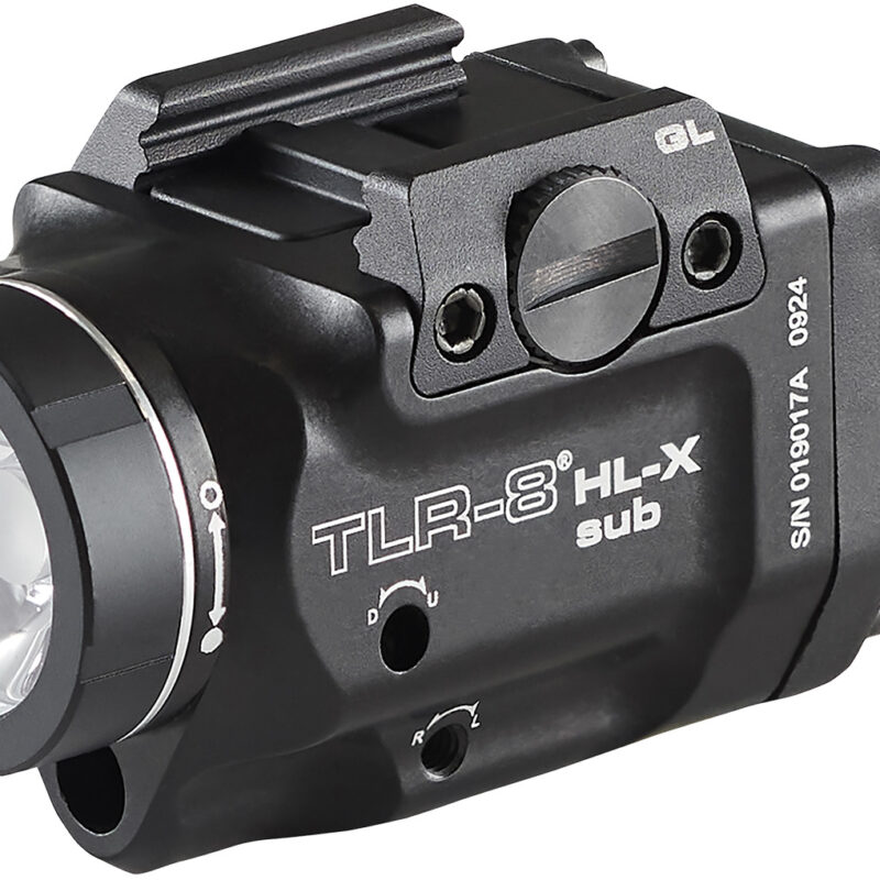 Streamlight 69466 TLR-8  Black Aluminum Glock 43x/48 1,000 Lumens Red Laser