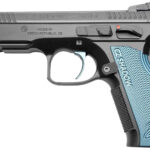 Cz Custom Shop 91039 Shadow 2 Full Size Frame 9mm Luger 17+1 4.89" Black ACCU Bushing Barrel, Black Serrated Steel Slide, Black Polycoat Steel Frame w/Beavertail, Black Checkered Aluminum Grip 2 177300