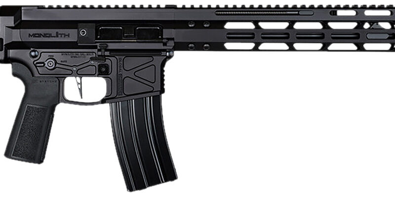 Global Ordnance LLC 197892003223 Monolithic  5.56 NATO 16" Barrel, M-LOK Handguard, Modular Black Stock, Black Polymer Grip