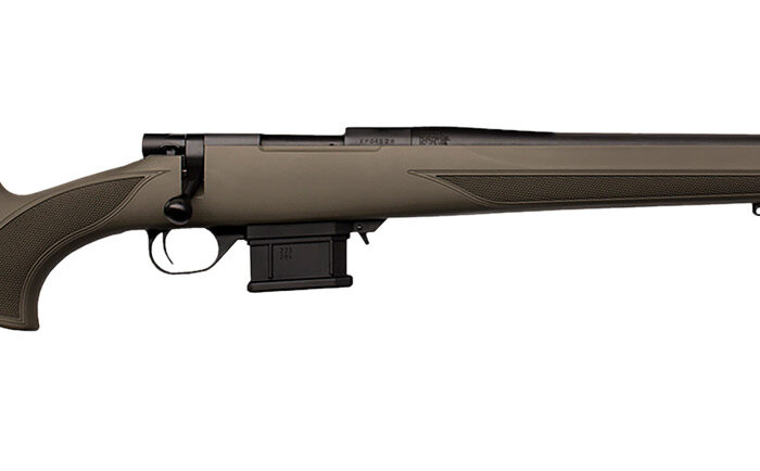 Howa HMA6ARCGYTH 1500 Mini Action Youth 6mm ARC 22" Black Steel Threaded Barrel, Black Drilled & Tapped Steel Receiver, Fixed HTI Green Synthetic Stock