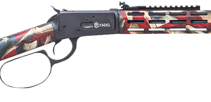 Howa CIT357LVRUSA Levtac 92 357 Mag 8+1 16.50" Matte Black Threaded Barrel & Steel Receiver w/Picatinny Rail, Fixed Respect Camo (American Flag) Synthetic Stock, Right Hand