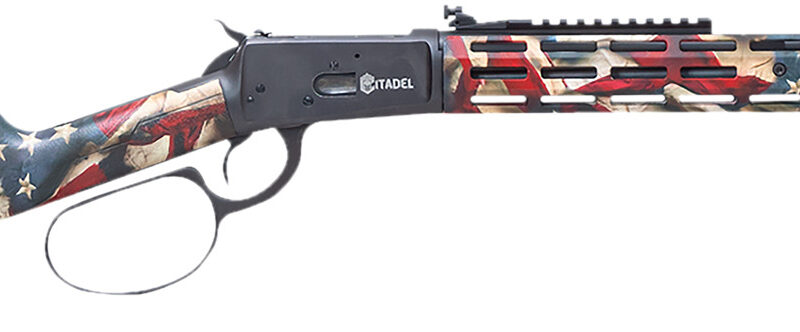 Citadel CIT44LVRUSA Levtac 92 44 Mag 8+1 16.50" Matte Black Threaded Barrel & Steel Receiver w/Picatinny Rail, Fixed Respect Camo (American Flag) Synthetic Stock, Right Hand