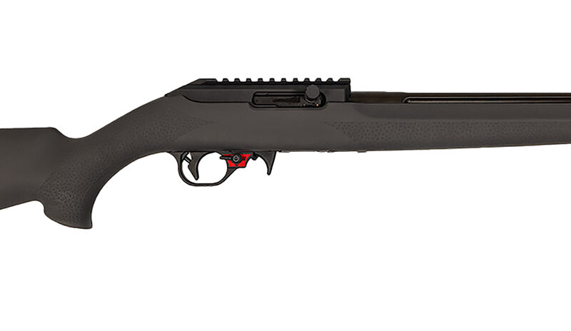 Franklin Armory 0210000GRY F22  22 LR 16" Black Heavy Fluted Threaded Barrel, Picatinny Rail Receiver, Gray Hogue OverMolded Synthetic Stock