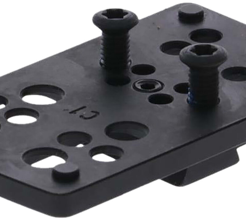 TruGlo TGTG8950C2 Pistol Red Dot Sight Mount  Black Nitride Fortress Steel Trijicon RMR Mount