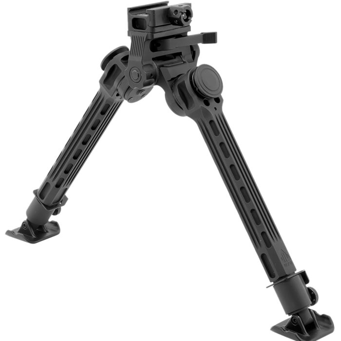 Leapers TLBPFS01A Big Bore  Bipod Black Anodized 9-14" Aluminum/Steel