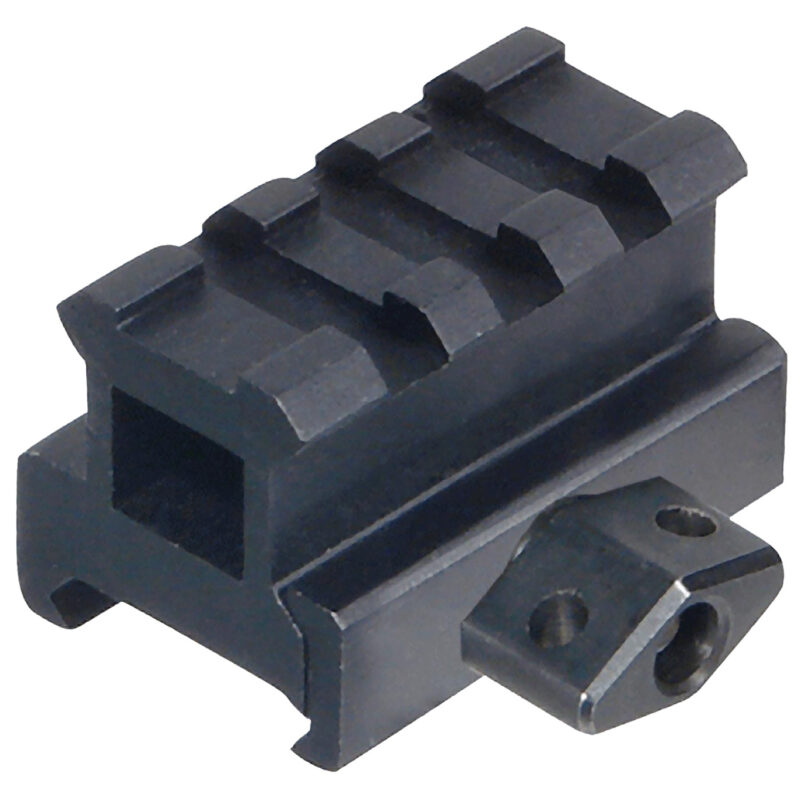 Leapers MNTRS08S3 Picatinny Riser  Matte Black Anodized Aluminum Picatinny/Weaver Mount