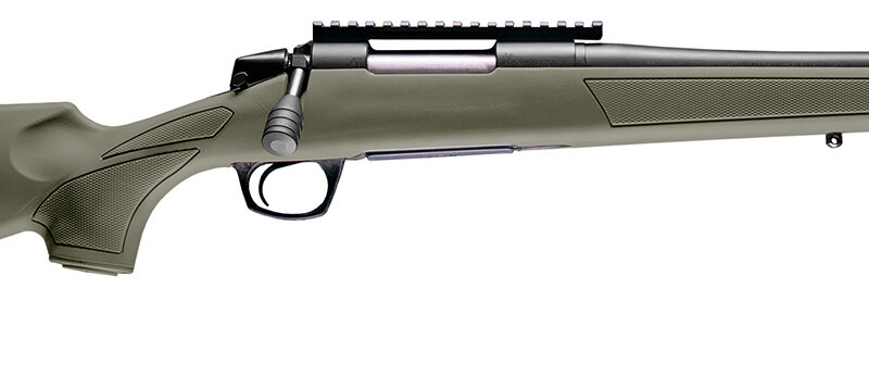 CVA CR3914SB Cascade SR Compact 300 Blackout 4+1 16.50" Graphite Black Cerakote Threaded Barrel, Graphite Black Cerakote Picatinny Rail Steel Receiver, Fixed OD Green Synthetic Stock