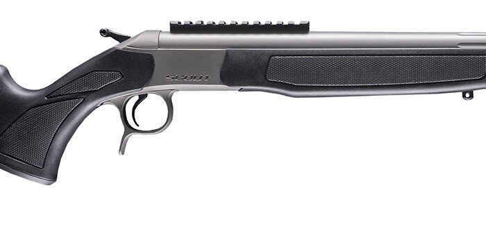 CVA CR4444S Scout Takedown 44 Mag 1rd 20" Stainless Fluted Threaded Barrel, Stainless Steel Receiver w/Picatinny Rail, Adj Comb & LOP Black Synthetic Stock
