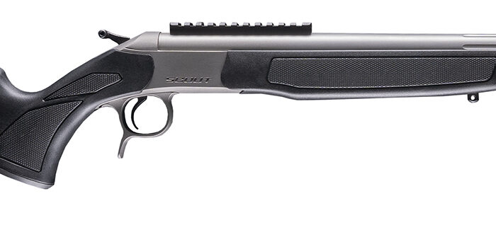 CVA CR4445S Scout Takedown 444 Marlin 1rd 22" Stainless Fluted Threaded Barrel, Stainless Steel Receiver w/Picatinny Rail, Adj Comb & LOP Black Synthetic Stock