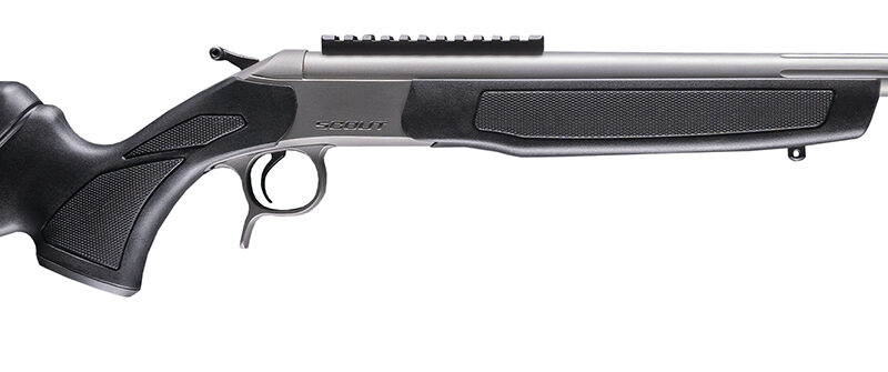 CVA CR4445S Scout Takedown 444 Marlin 1rd 22" Stainless Fluted Threaded Barrel, Stainless Steel Receiver w/Picatinny Rail, Adj Comb & LOP Black Synthetic Stock