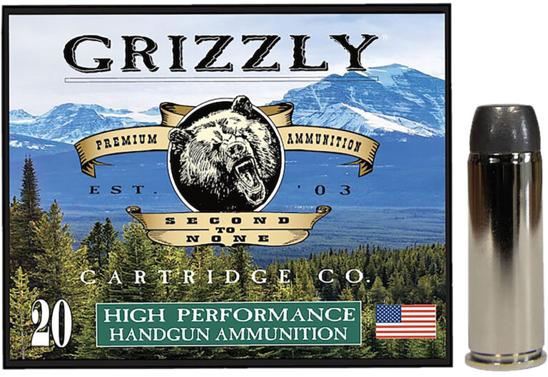 Grizzly Ammo GC45C4   45Colt 265gr Wide Flat Nose Gas Check 20 Per Box/10 Case