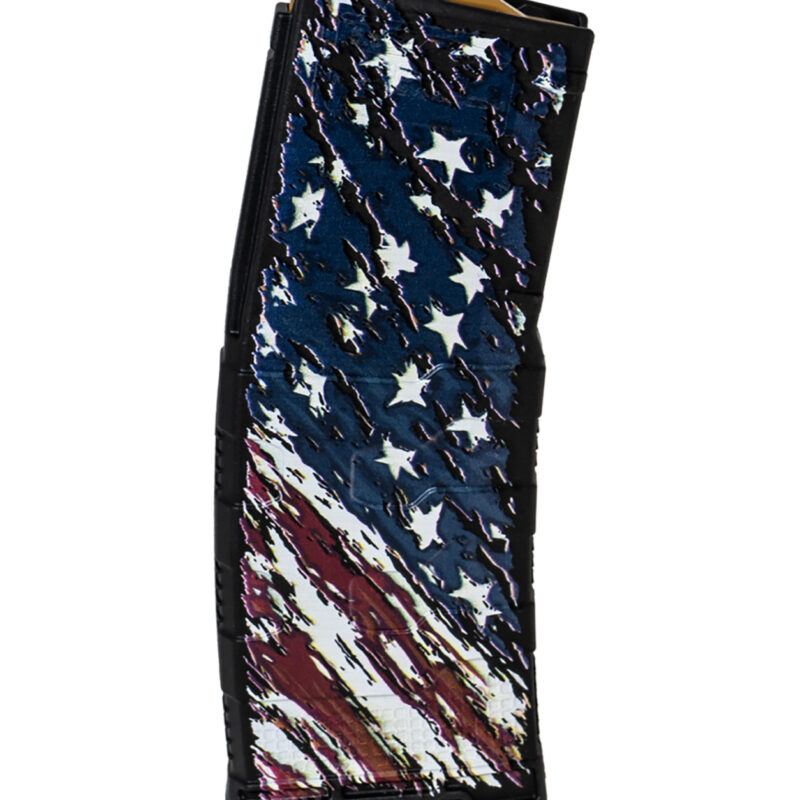 Amend2 556MOD3FLAG30 MOD-3  30+1 5.56 NATO Fits AR-15 American Flag Polymer