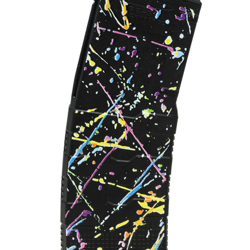 Amend2 556MOD3NEON30 MOD-3  30+1 5.56 NATO Fits AR-15 Neon Splatter Polymer