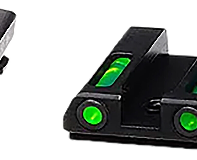 HiViz GLN421 LiteWave H3  Green Tritium/Fiber Optic Tritium Front Orange Fits Glock 42/43/43X/48