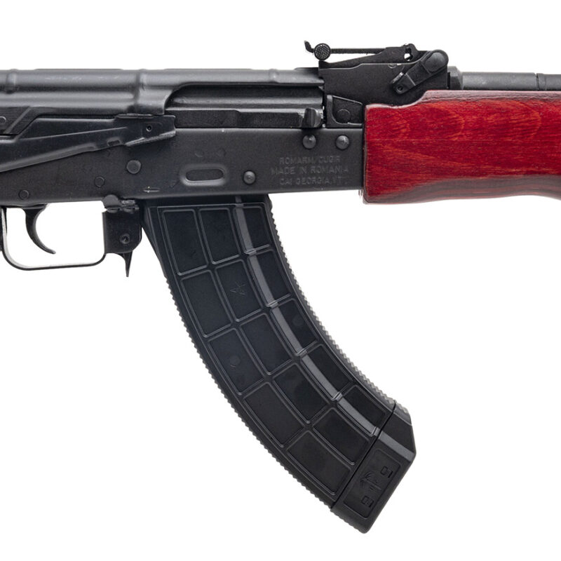 Century Arms HG2137PRN Draco Mini 7.62x39mm 30+1 7.75" Black Threaded Barrel, Black Steel Stamped Metal Receiver, Black Polymer Grip, Red Wood Handguard, Right Hand