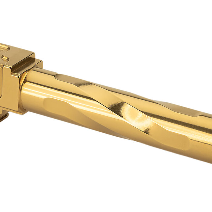 Zaffiri Precision ZP.19BTG   9mm Fits Glock 19 4.50" Gold 416R Stainless Steel