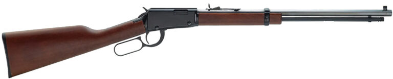 Henry H001TM Lever Frontier 22 WMR Caliber with 12+1 Capacity, 20" Octagon Barrel, Black Metal Finish & American Walnut Stock Right Hand (Full Size)