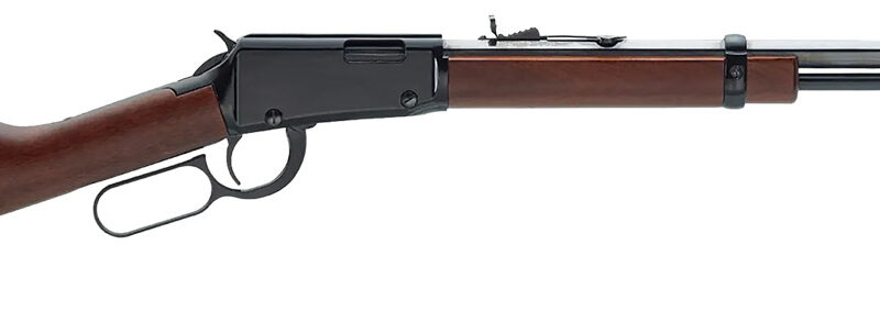 Henry H001TM Lever Frontier 22 WMR Caliber with 12+1 Capacity, 20" Octagon Barrel, Black Metal Finish & American Walnut Stock Right Hand (Full Size)