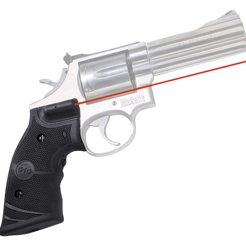 Crimson Trace 011290 LG-308 Lasergrips  Black Red Laser Smith & Wesson K & L Frames Round Butt