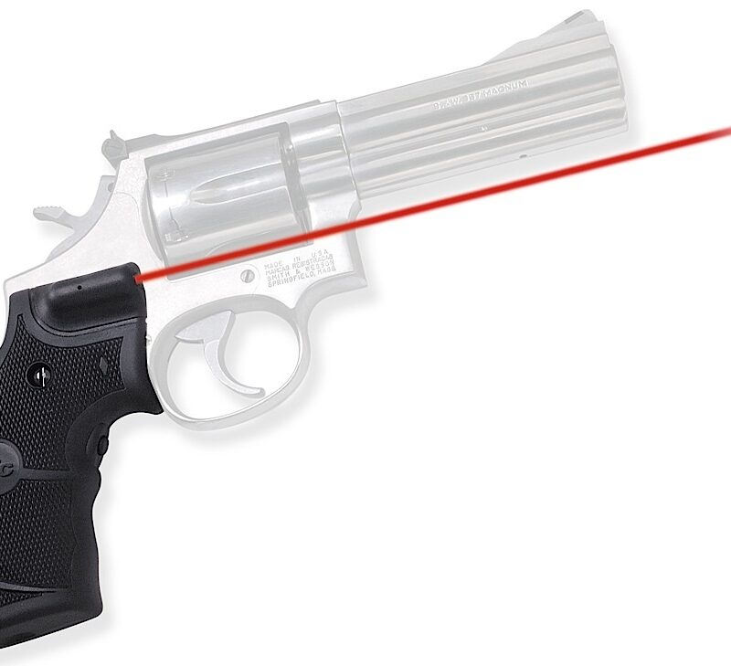 Crimson Trace 011280 LG-307 Lasergrips  Black Red Laser Smith & Wesson K & L Frames Square Butt