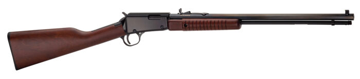 Henry H003TM Pump  22 WMR Caliber with 12+1 Capacity, 20.50" Octagon Barrel, Black Metal Finish & American Walnut Stock Right Hand (Full Size)