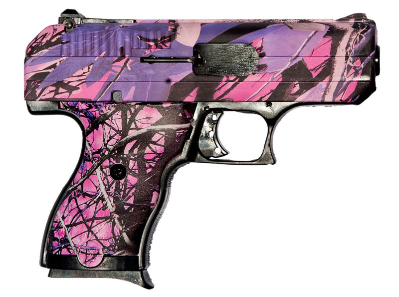 Hi-Point CF380PI CF  380 ACP 8+1, 3.50" Black Steel Barrel, Hydro-Dipped Pink Camo Serrated Steel Slide, Hydro-Dipped Pink Camo Polymer Frame & Grip