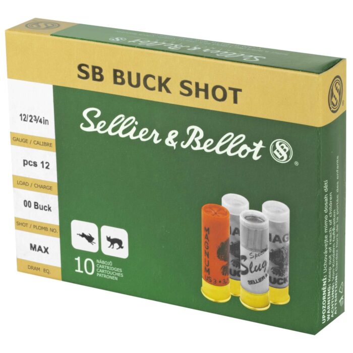 SELLIER & BELLOT 12GA 2.75 00BUCK 10RD BOX 25 BOXES PER CASE - Image 2