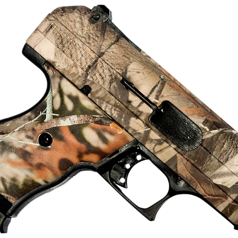 Hi-Point 916WC C9  9mm Luger 8+1 3.50" Black Steel Barrel, Hydro-Dipped Woodland Camo Serrated Steel Slide, Hydro-Dipped Woodland Camo Polymer Frame & Grip