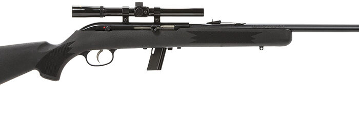 Savage Arms 40000 64 FXP Full Size 22 LR 10+1 21" Matte Black Sporter Barrel, Matte Black Grooved Carbon Steel Receiver, Matte Black Fixed Synthetic Stock, 4x15mm Scope, Right Hand