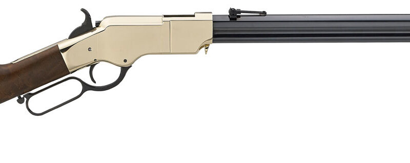 Henry H011R Original Rare Carbine Full Size 44-40 Win 10+1 20.50" Blued Octagon Barrel, Brass Polished Brass Receiver, Fancy American Walnut Wood Stock Right Hand