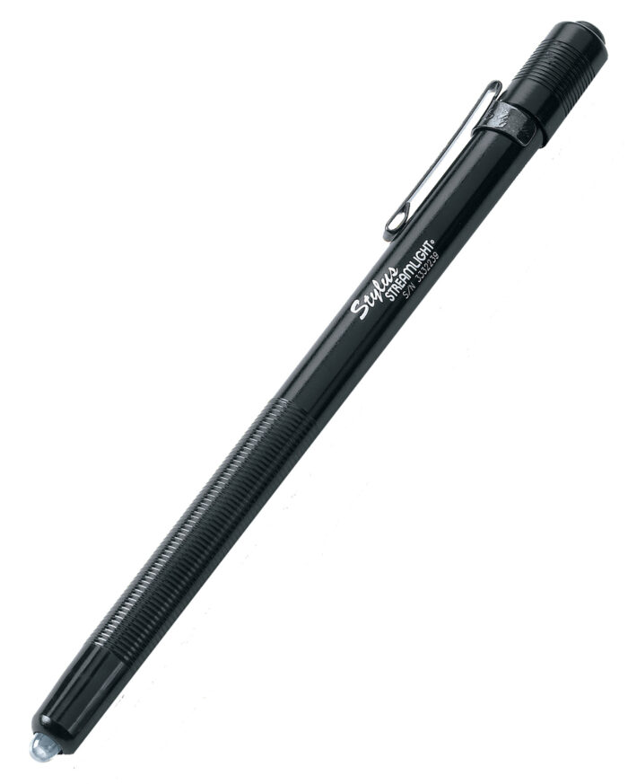 Streamlight 65018 Stylus PenLight  Black Anodized 11 Lumens White LED