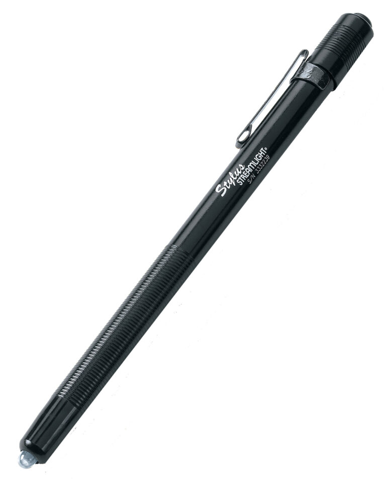 Streamlight 65018 Stylus PenLight  Black Anodized 11 Lumens White LED