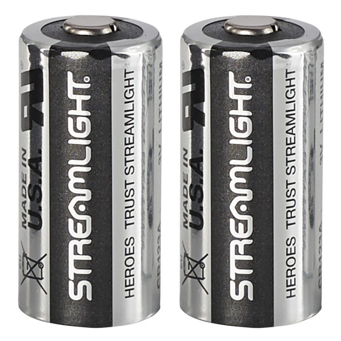 Streamlight 85175 CR123A Lithium Batteries  Silver/Black 3 Volts (2) Single Pack