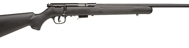 Savage Arms 96709 93R17 F Full Size 17 HMR 5+1 21" Matte Black Button Rifled Barrel, Matte Black Drilled & Tapped Carbon Steel Receiver, Matte Black Fixed Synthetic Stock, Right Hand