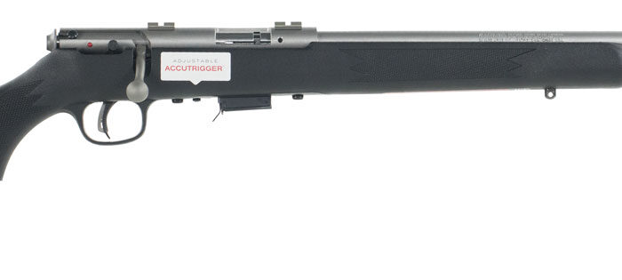 Savage Arms 96712 93R17 FSS Full Size 17 HMR 5+1 21" Matte Button Rifled Barrel, Matte Drilled & Tapped Stainless Steel Receiver, Matte Black Fixed Synthetic Stock, Right Hand