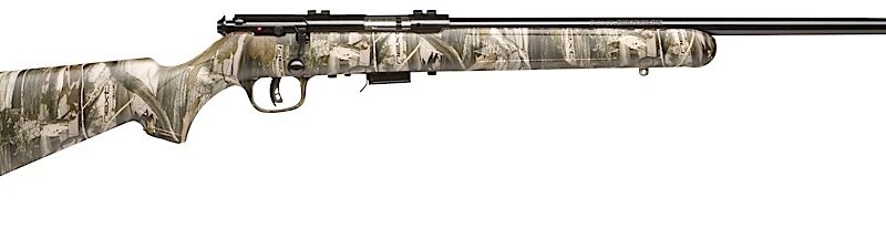Savage Arms 96711 93R17 Camo Full Size 17 HMR 5+1 21" Matte Black Button Rifled Barrel, Matte Black Drilled & Tapped Carbon Steel Receiver, Next G-1 Fixed Synthetic Stock, Right Hand