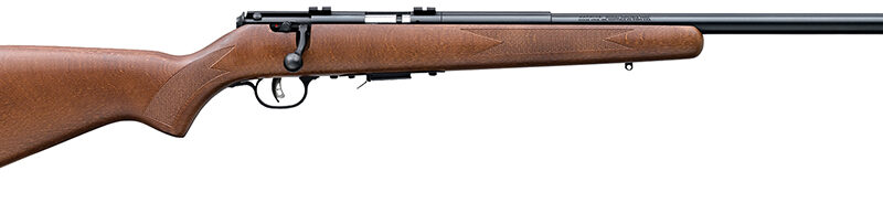 Savage Arms 96701 93R17 GLV Full Size 17 HMR 5+1 21" Matte Black Heavy Varmint Barrel, Matte Black Drilled & Tapped Carbon Steel Receiver, Satin Hardwood Fixed Stock, Right Hand