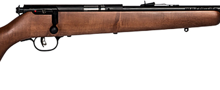 Savage Arms 60702 Mark I G Youth 22 Long/22 Short/22 LR 1rd 19" Black Satin Button Rifled Barrel, Satin Black Drilled & Tapped Carbon Steel Receiver, Satin Brown Fixed Wood Stock, Right Hand