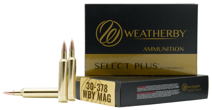 Weatherby B303180TTSX Select Plus  30-378WthbyMag 180gr Barnes Tipped TSX Lead Free 20 Per Box/10 Case