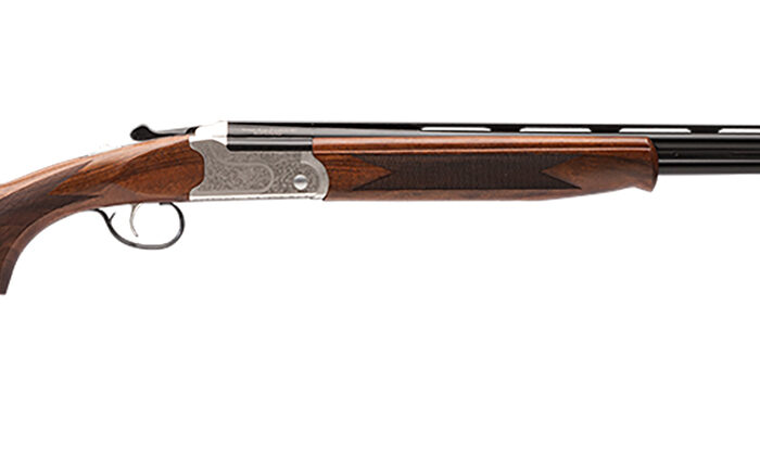 Stevens 22595 555 E 410 Gauge 3" 26" Over/Under Vent Rib Barrel, Silver Engraved Receiver, Oiled Turkish Walnut Stock, Includes Five Chokes