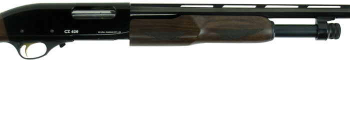 CZ-USA 06574 CZ 620 Field Select Pump 20 Gauge 28" 4+1 3" Gloss Blued Rec/Barrel Turkish Walnut Fixed Pistol Grip Stock Right Hand (Full Size) Includes 5 Chokes