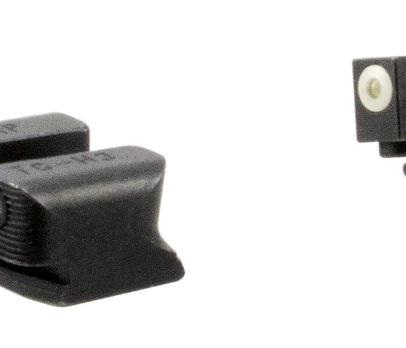 TruGlo TG231W1W Tritium Pro  Black | Green Tritium White Outline Front Sight Green Tritium Rear Sight