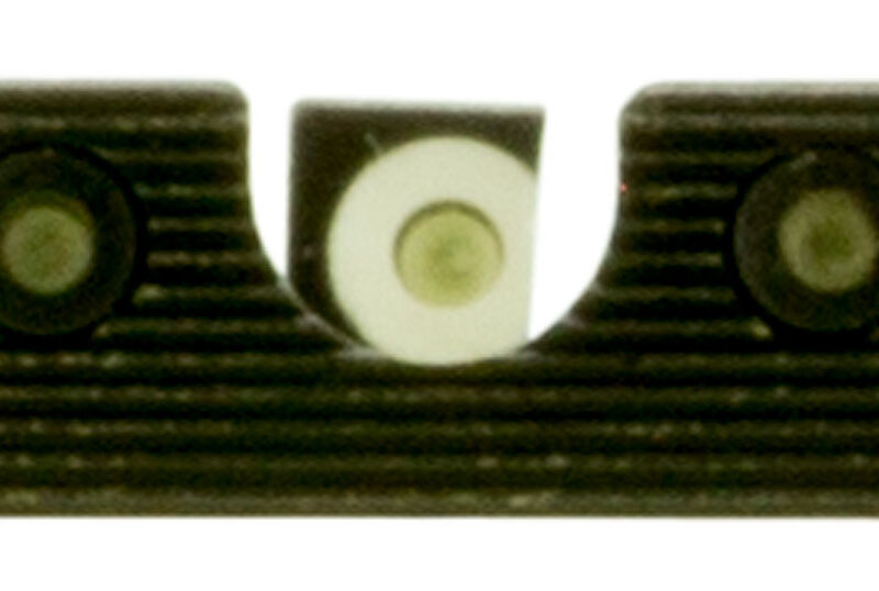 TruGlo TG231X1W Tritium Pro  Black | Green Tritium White Outline Front Sight Green Tritium Rear Sight