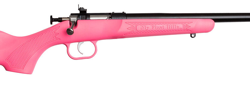 Crickett KSA2220 Youth  22 LR 1rd 16.12" Blued Single Shot Barrel, Blued Stainless Steel Receiver, Pink Fixed Synthetic Stock, Right Hand