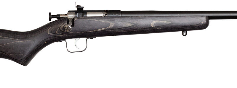 Crickett KSA2244 Youth  22 LR 1rd 16.12" Blued Barrel & Receiver, Fixed Front/Adjustable Rear Peep Sight, Black Laminate Stock w/11.5" LOP, Rebounding Firing Pin Safety