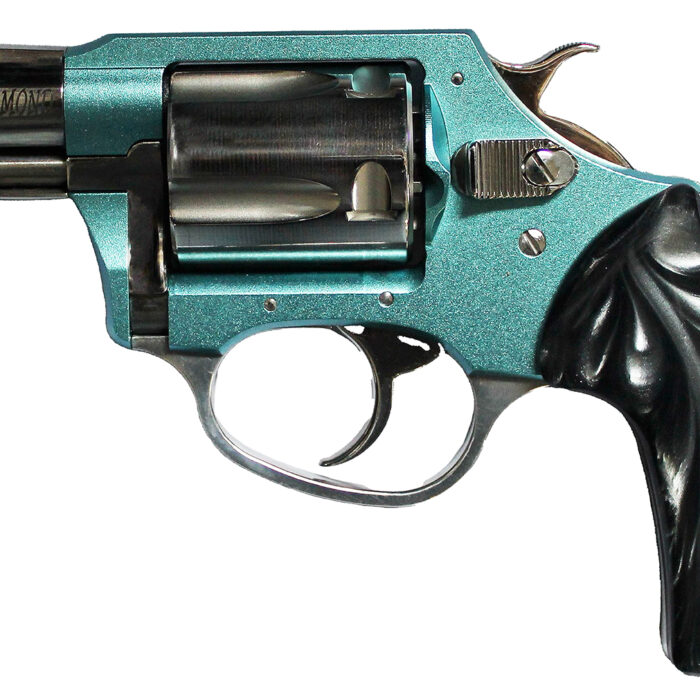 Charter Arms 53879 Undercover Lite Blue Diamond 38 Special 5rd 2" Hi-Polished Stainless Barrel/Cylinder, Aluminum Frame w/Blue Diamond Finish, Finger Grooved Black Rubber Grip